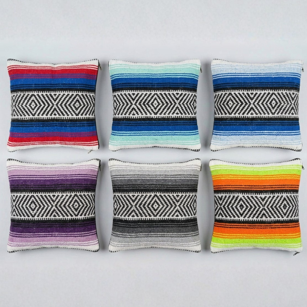 Authentic Mexican Throw Pillows | Falsa Pillow Cover | Serape