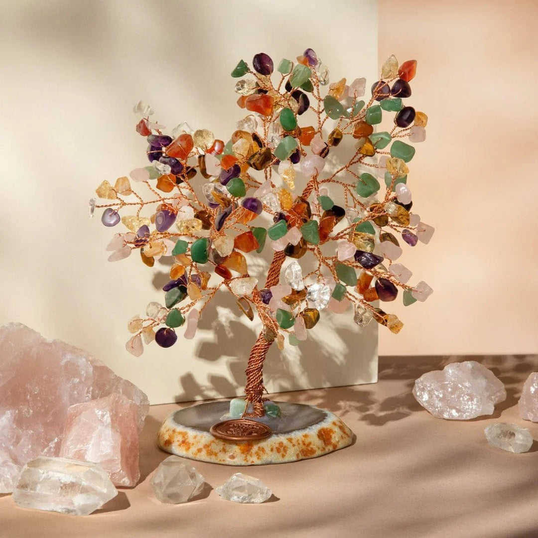 Invigorated Spirit Multi-Stone Feng Shui Tree