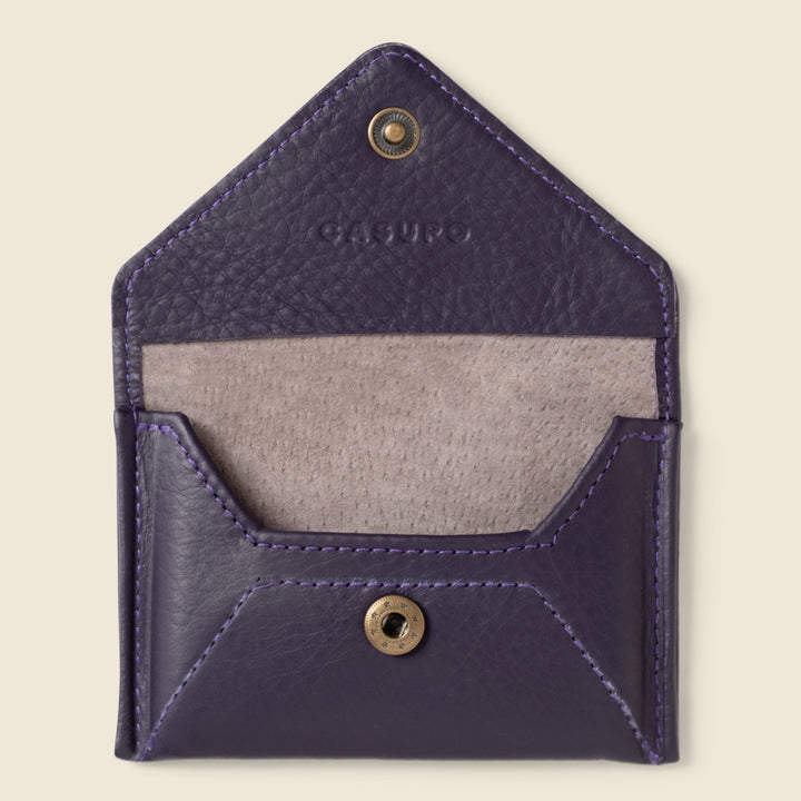 Mini Envelope Wallet With RFID protection - Eggplant