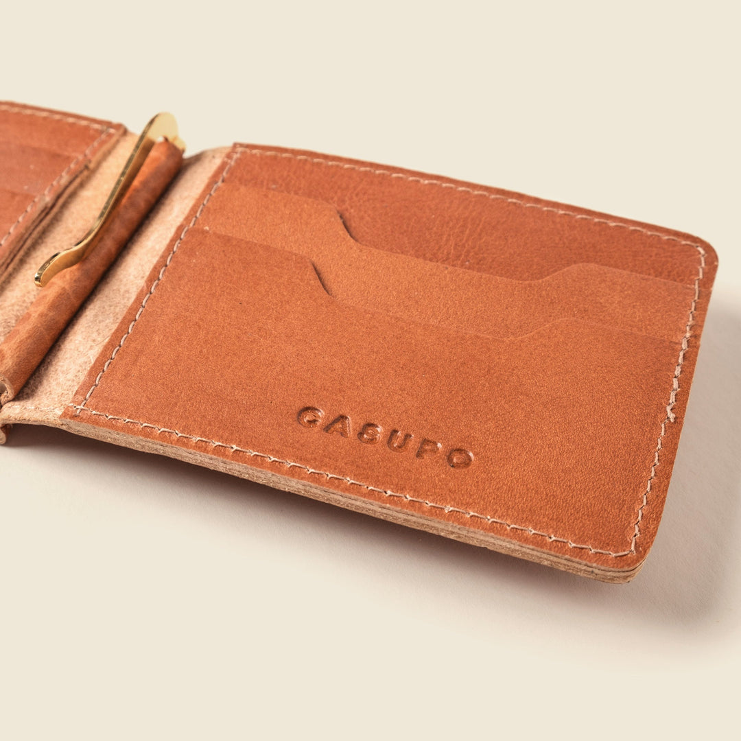Bifold Money Clip Wallet - Natural