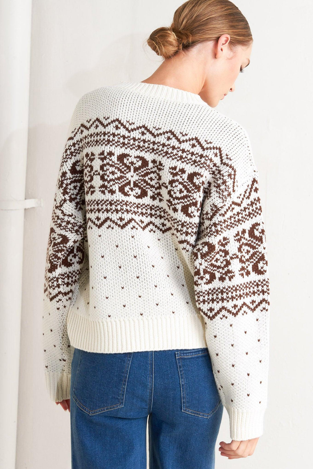 SNOWFLAKE GLAM PULLOVER SWEATER TOP