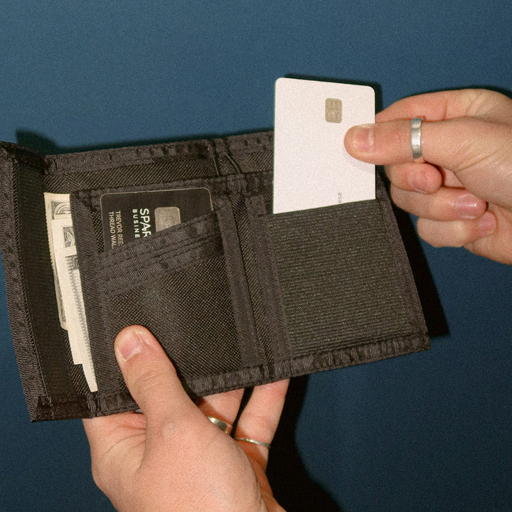 Black - Velcro Bifold Wallet