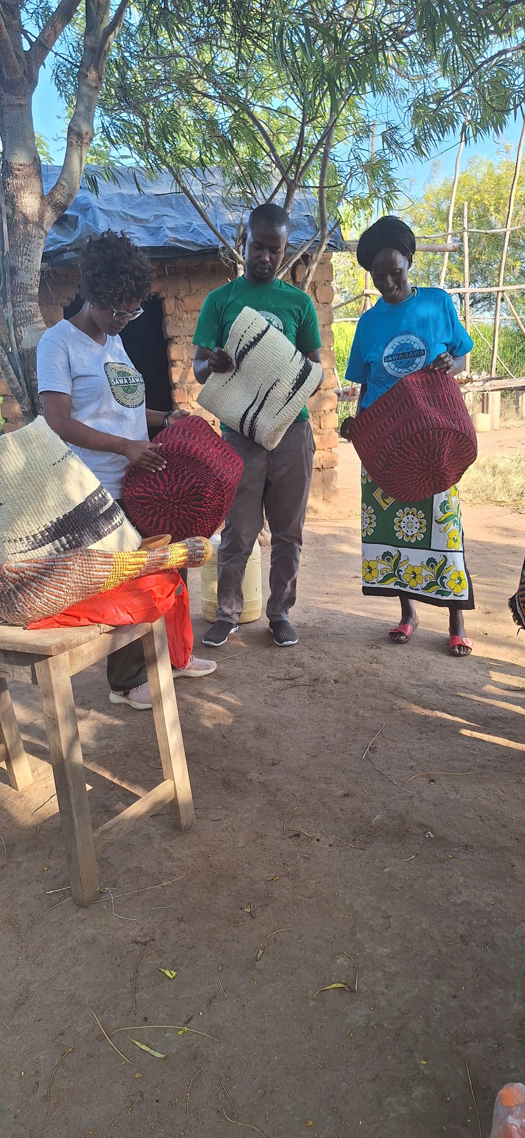 Resilient Handmade Sisal African Basket Tote Bag