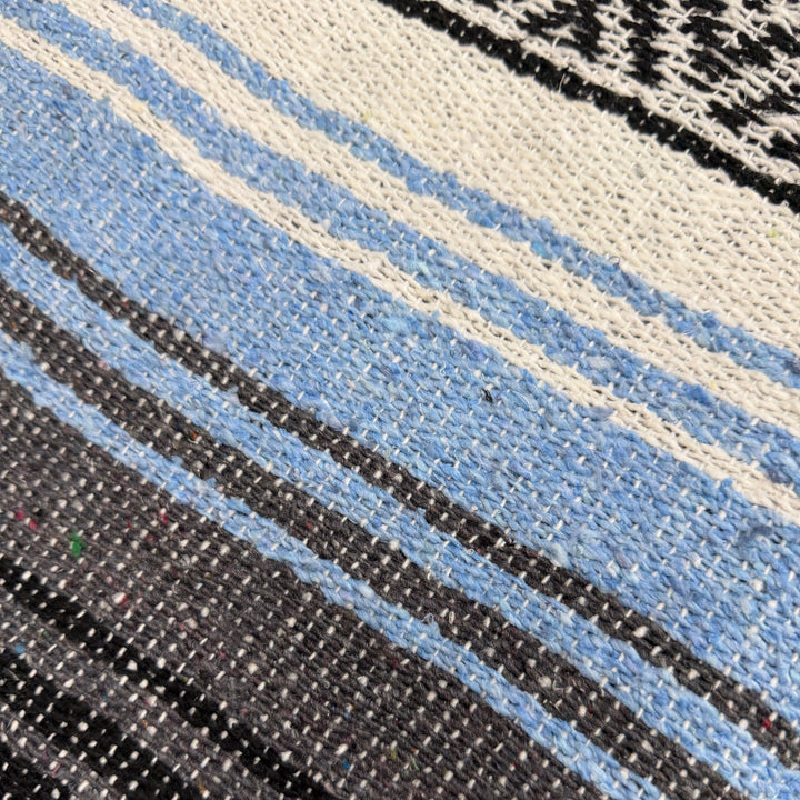 Light Blue Mexican Falsa Blanket