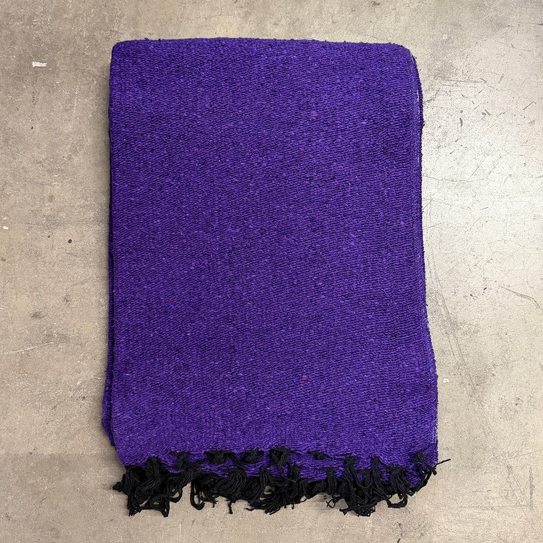 Solid Purple Mexican Blanket