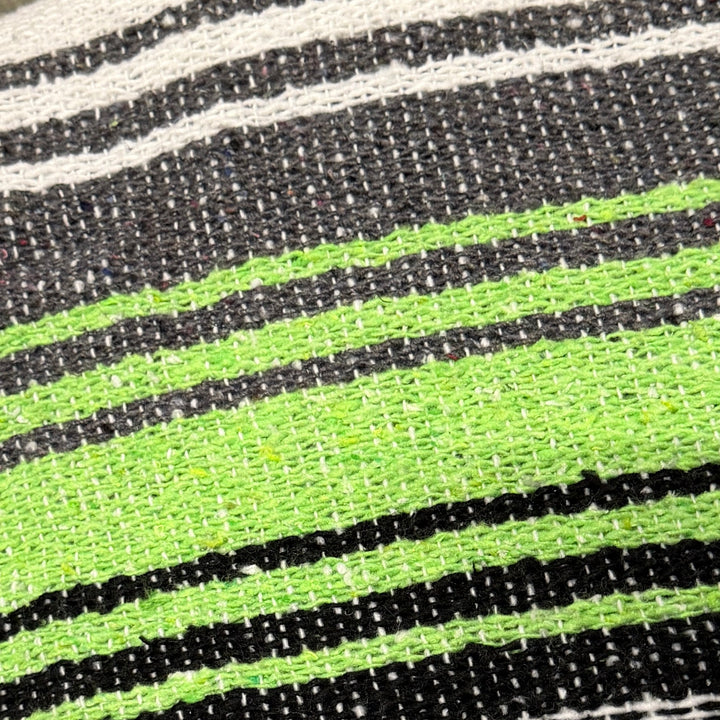 Bright Green Mexican Falsa Blanket