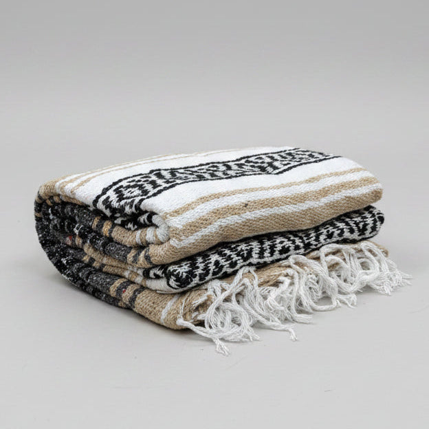 Holiday Gift Set | 3x Mexican Blankets Natural Falsa