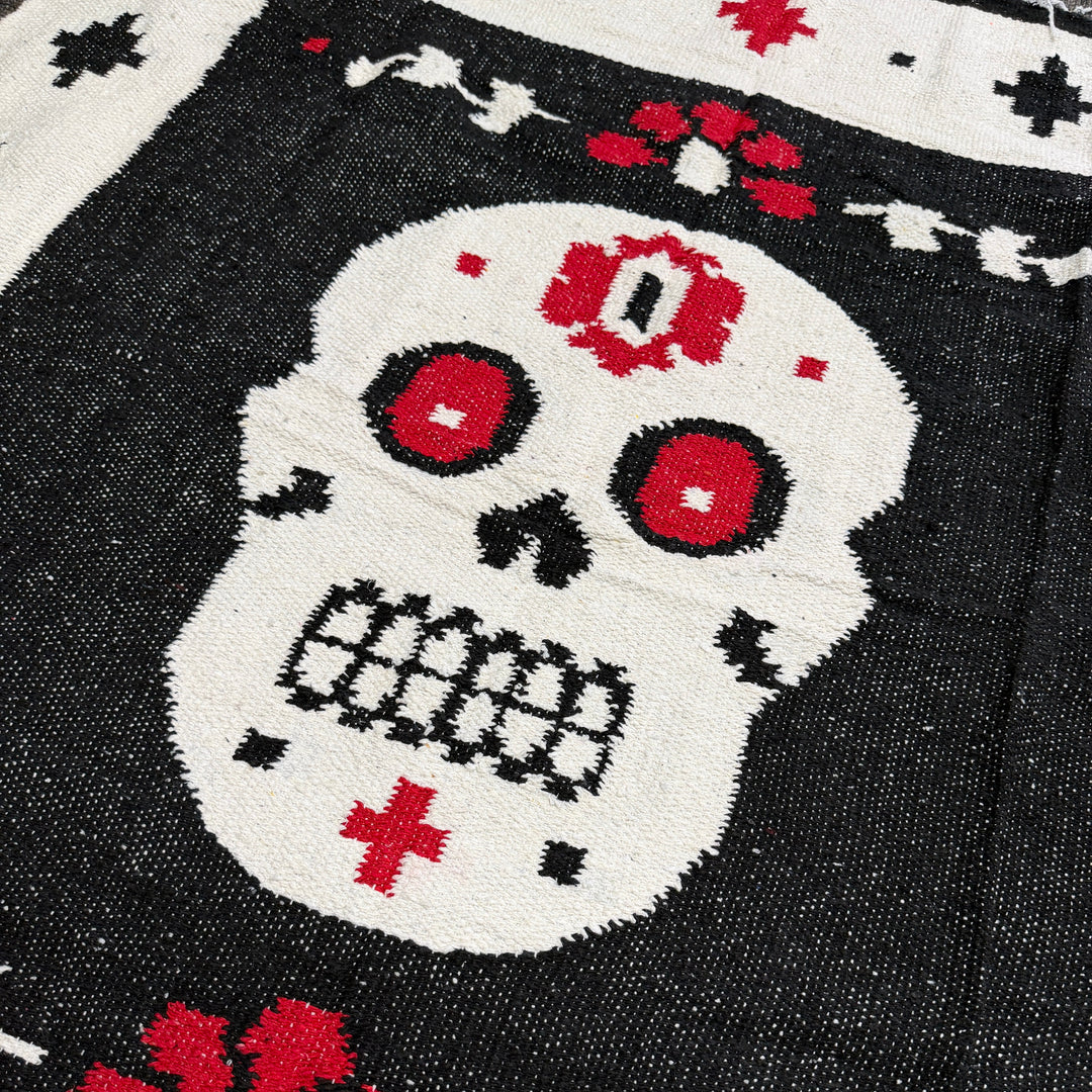 Day of The Dead Mexican Blanket | Dia de los Muertos