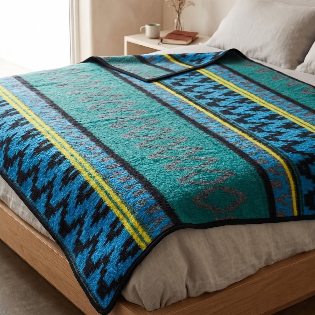 Sea Glass Ultra-soft Mexican Blanket