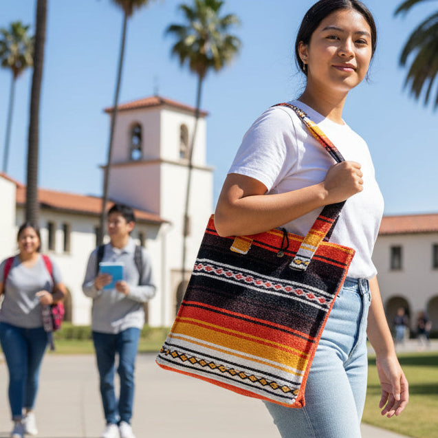 Retro Baja Shoulder Tote Bag