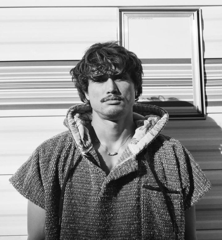 Blanket Hoodie | Indigo Surf Poncho | 100% Cotton Wearable Blanket Robe | As Seen on Netflix's Beef Season 2