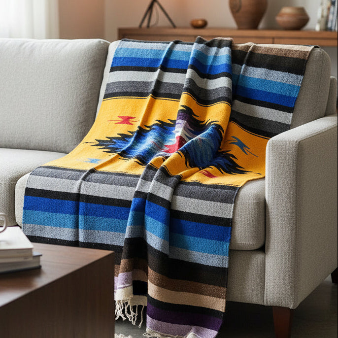 Fiesta Sol Aztec Diamond Blanket