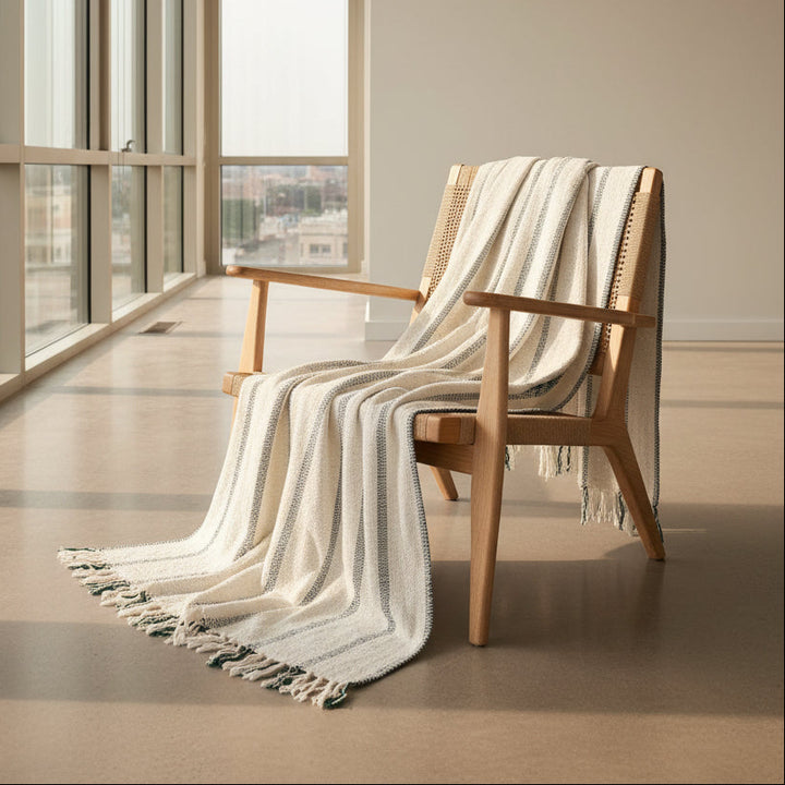 La Playa Mexican Blanket - Green
