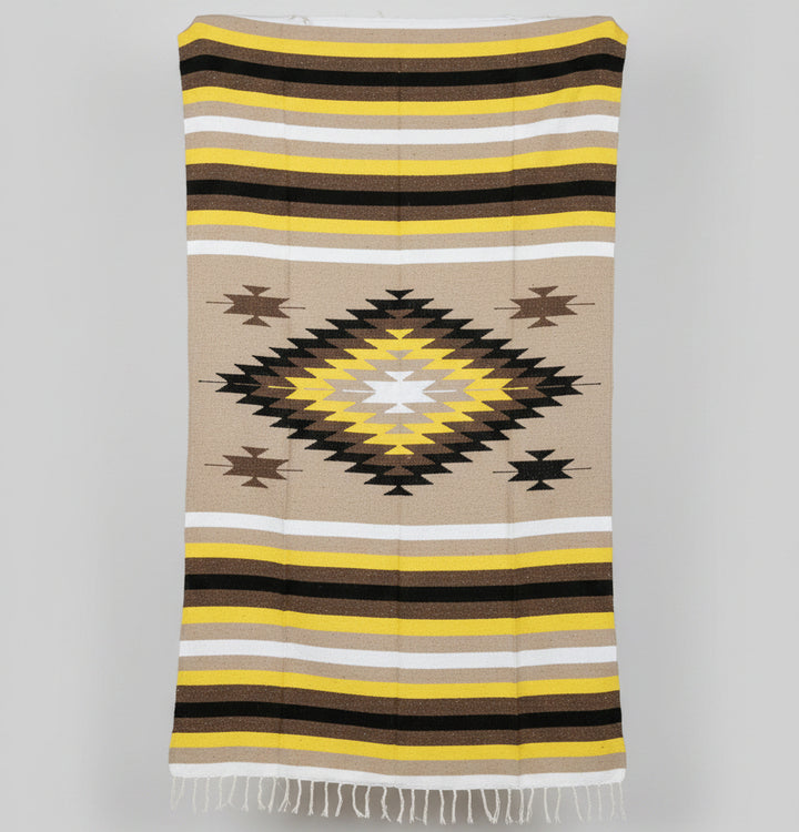 Classic Brown & Gold XL Diamond Blanket
