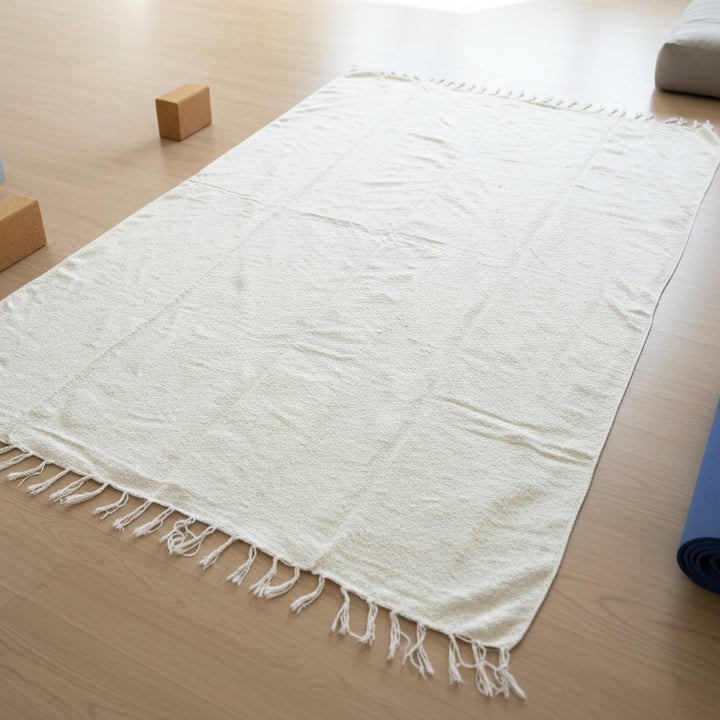 Cream Mexican Blanket | Off White