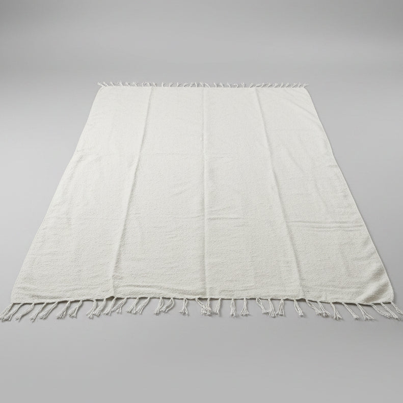 Cream Mexican Blanket | Off White