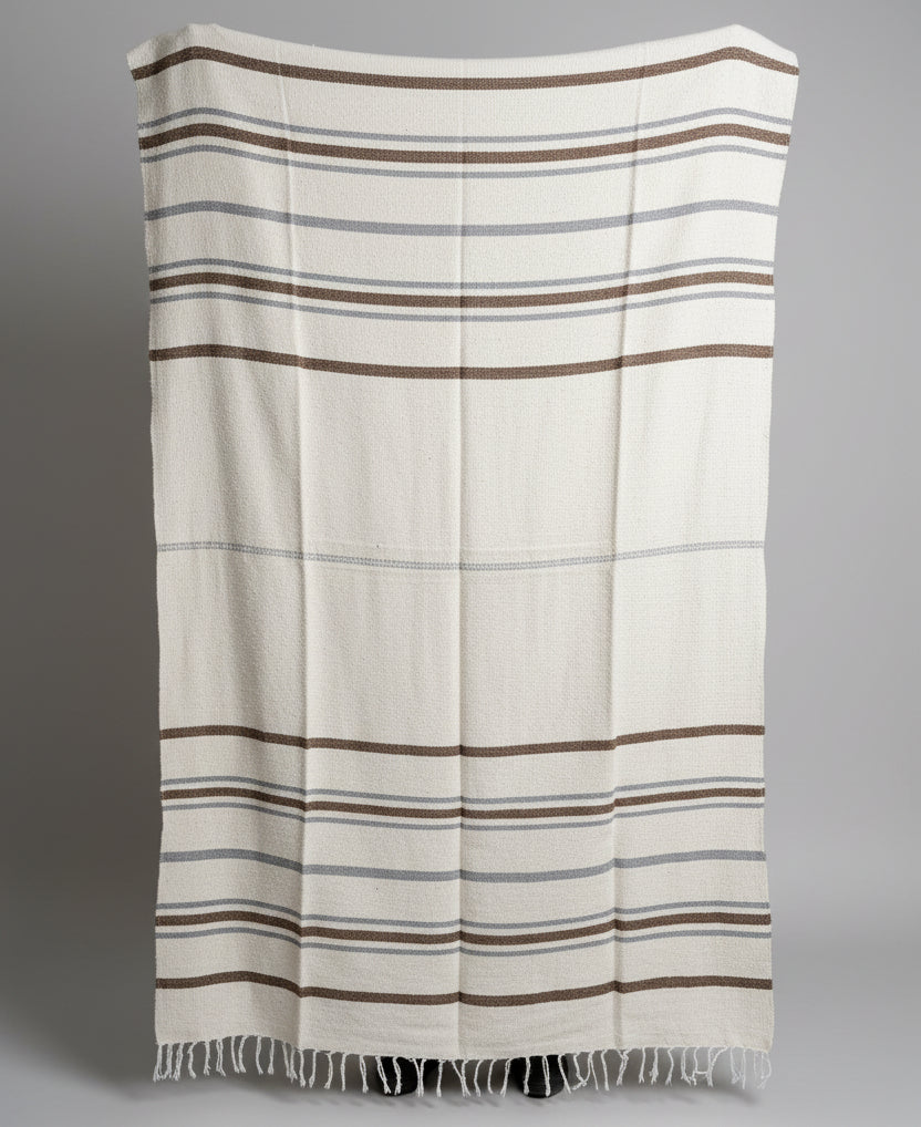 La Calma Striped Mexican blanket