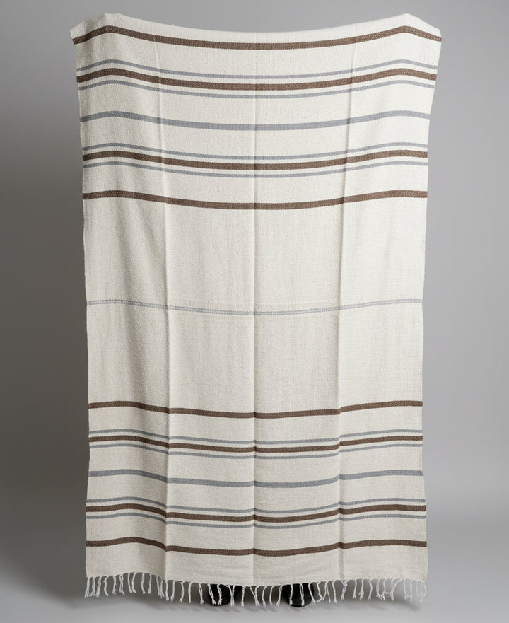 La Calma Striped Mexican blanket