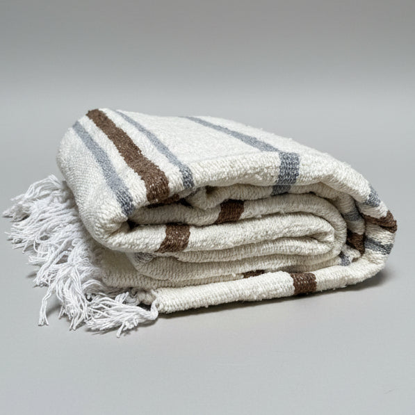 La Calma Striped Mexican blanket