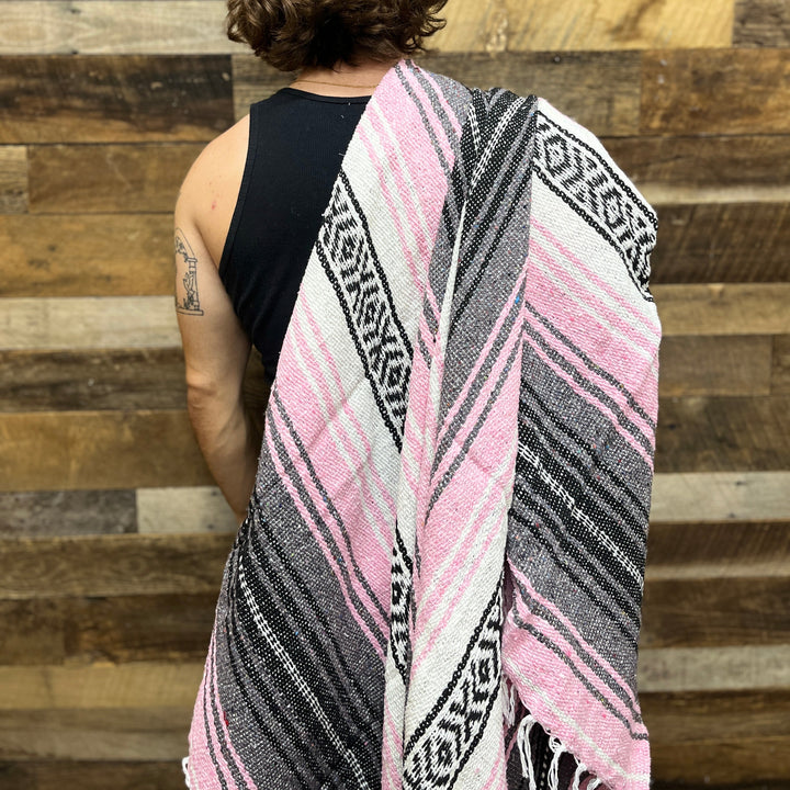 Light Pink Mexican Falsa Blanket