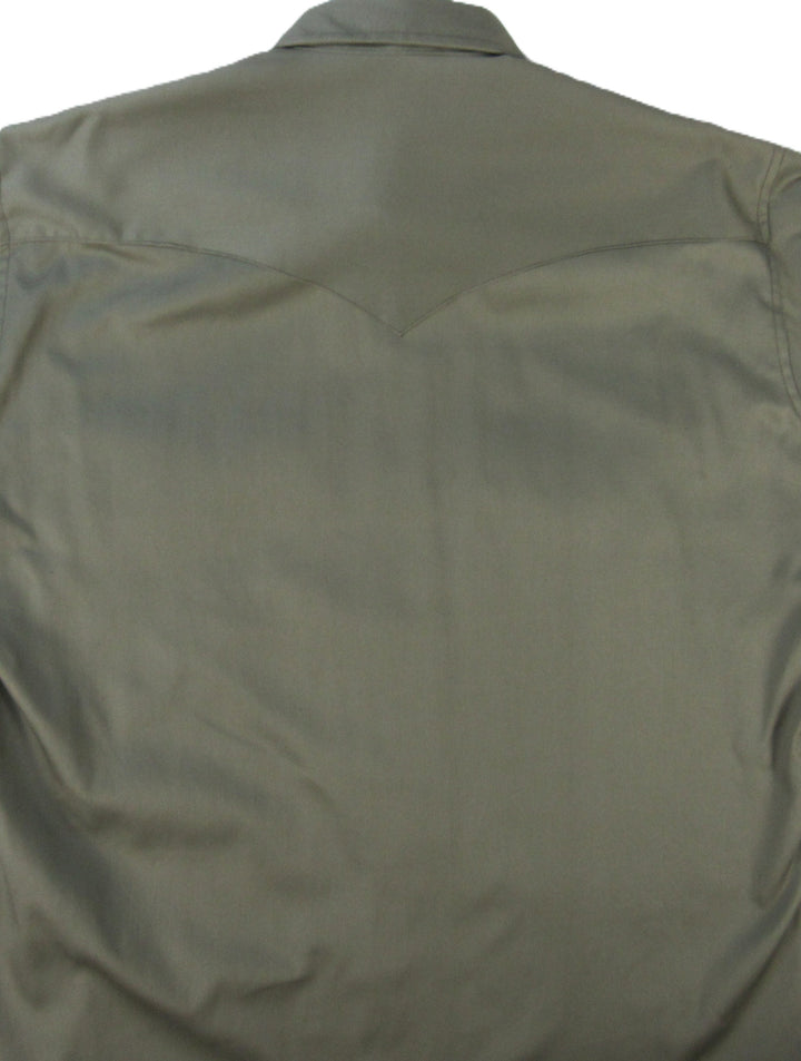 Prairie Twill Solid - Safari Green - Long Sleeve - Snaps - Classic Fit