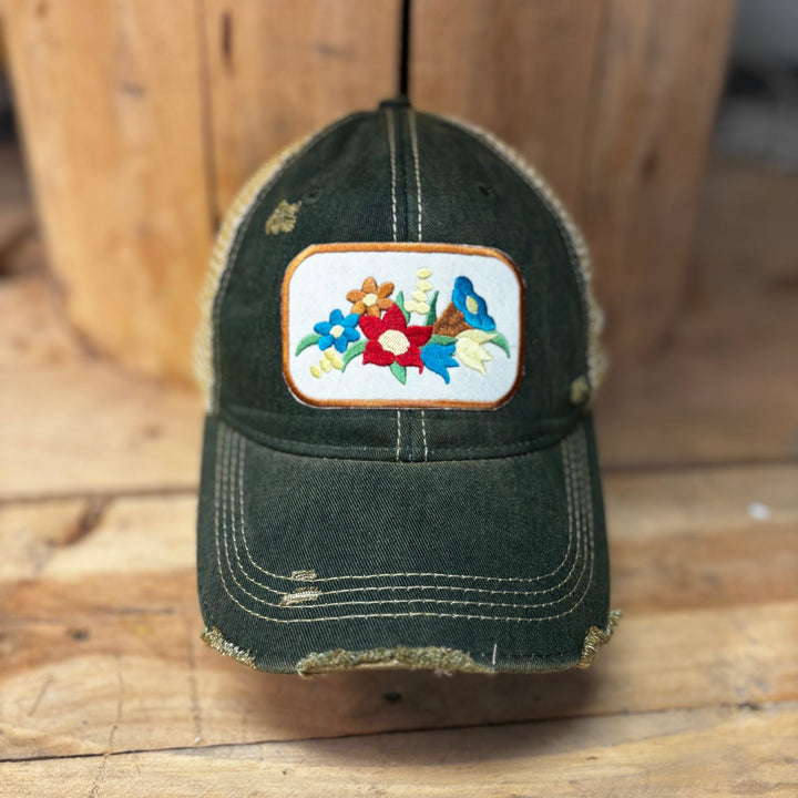 Gramma's Flowers Hat