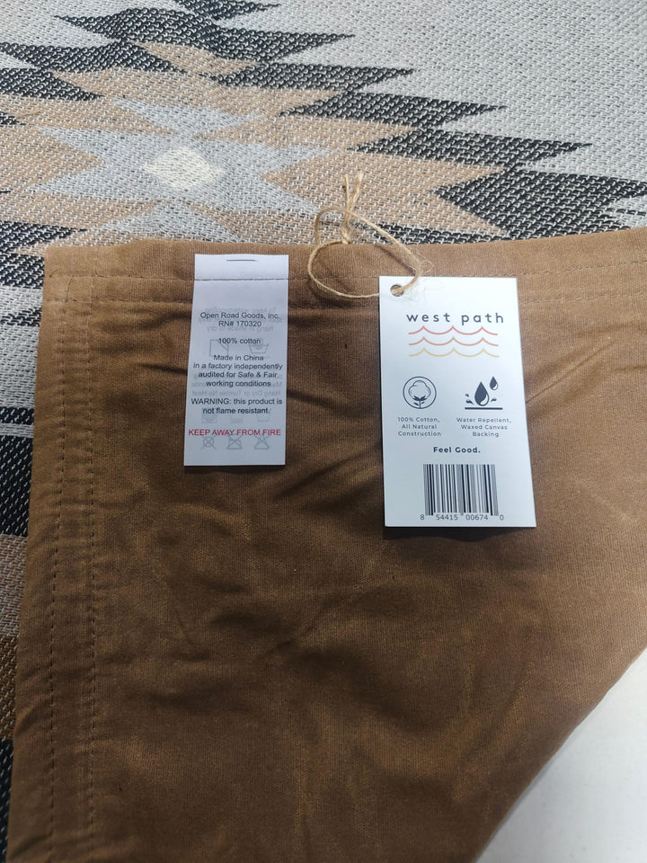 Waxed Canvas Outdoor Blanket / Bushcraft Blanket Bedroll - Diamond Weave