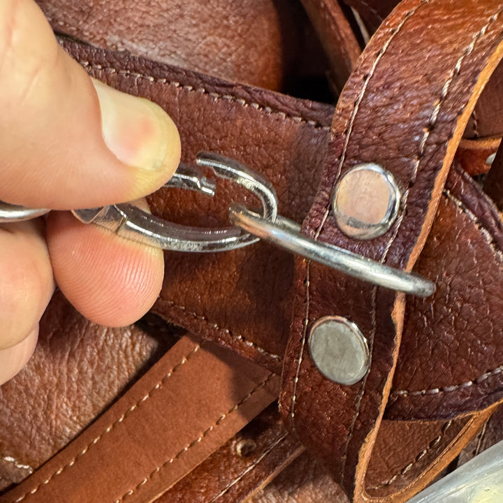 Blanket Carrier & Yoga Mat Strap- Real Leather