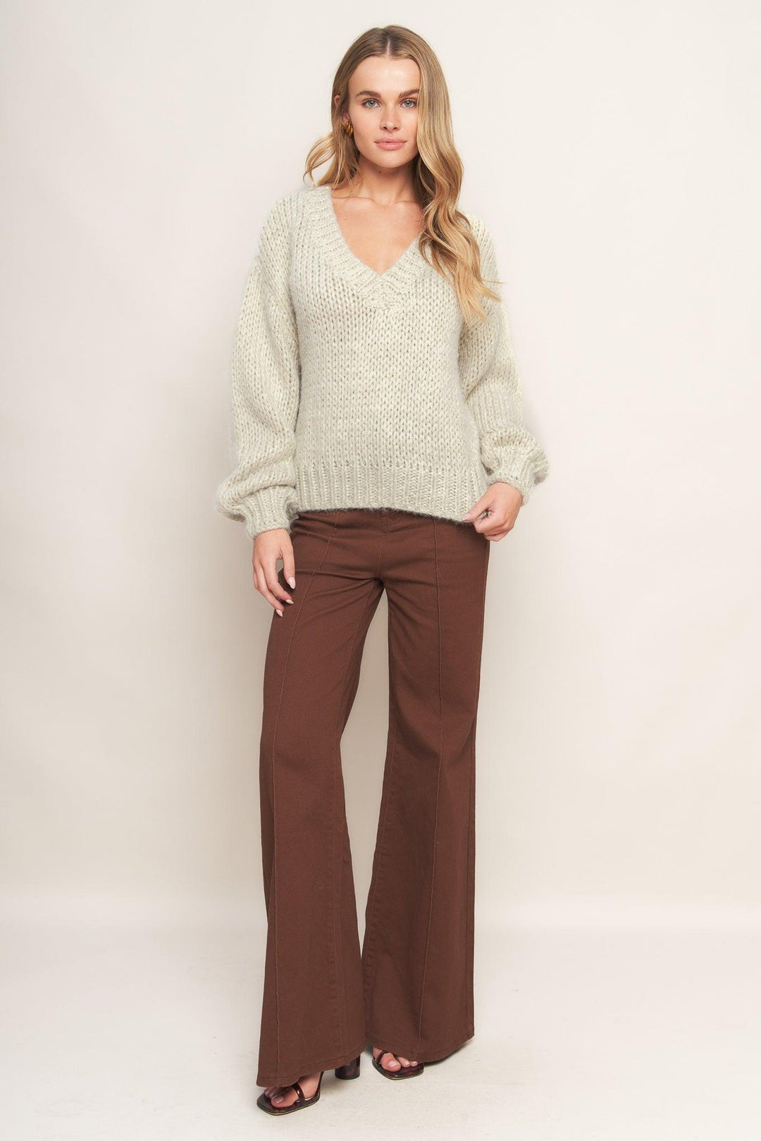 EARTHY TOUCH SWEATER KNIT TOP