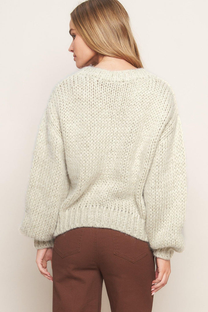 EARTHY TOUCH SWEATER KNIT TOP