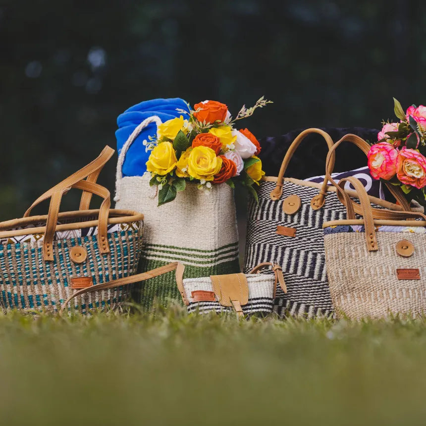 Small Balance Handmade Shoulder Kiondo Sisal Crossbody Bag