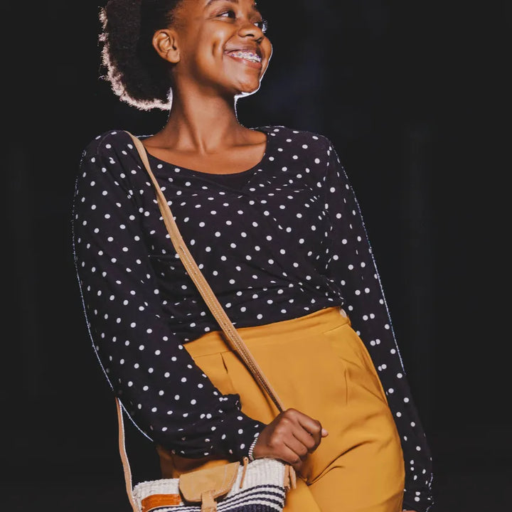 Small Balance Handmade Shoulder Kiondo Sisal Crossbody Bag