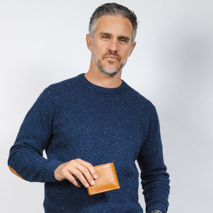 Large Billfold Wallet with RFID protection - Natural