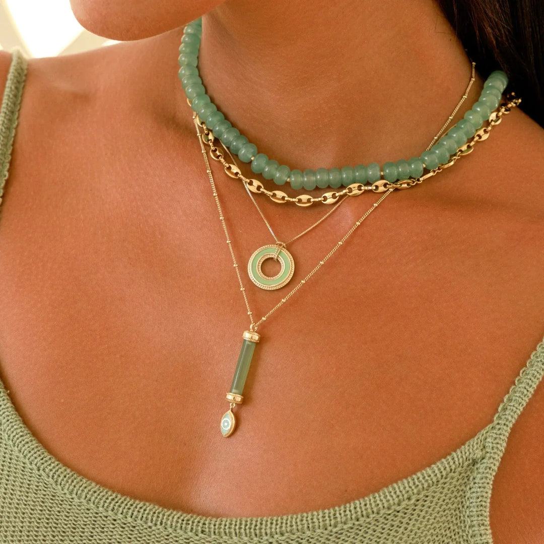 Circle of Harmony Jade Karma Necklace