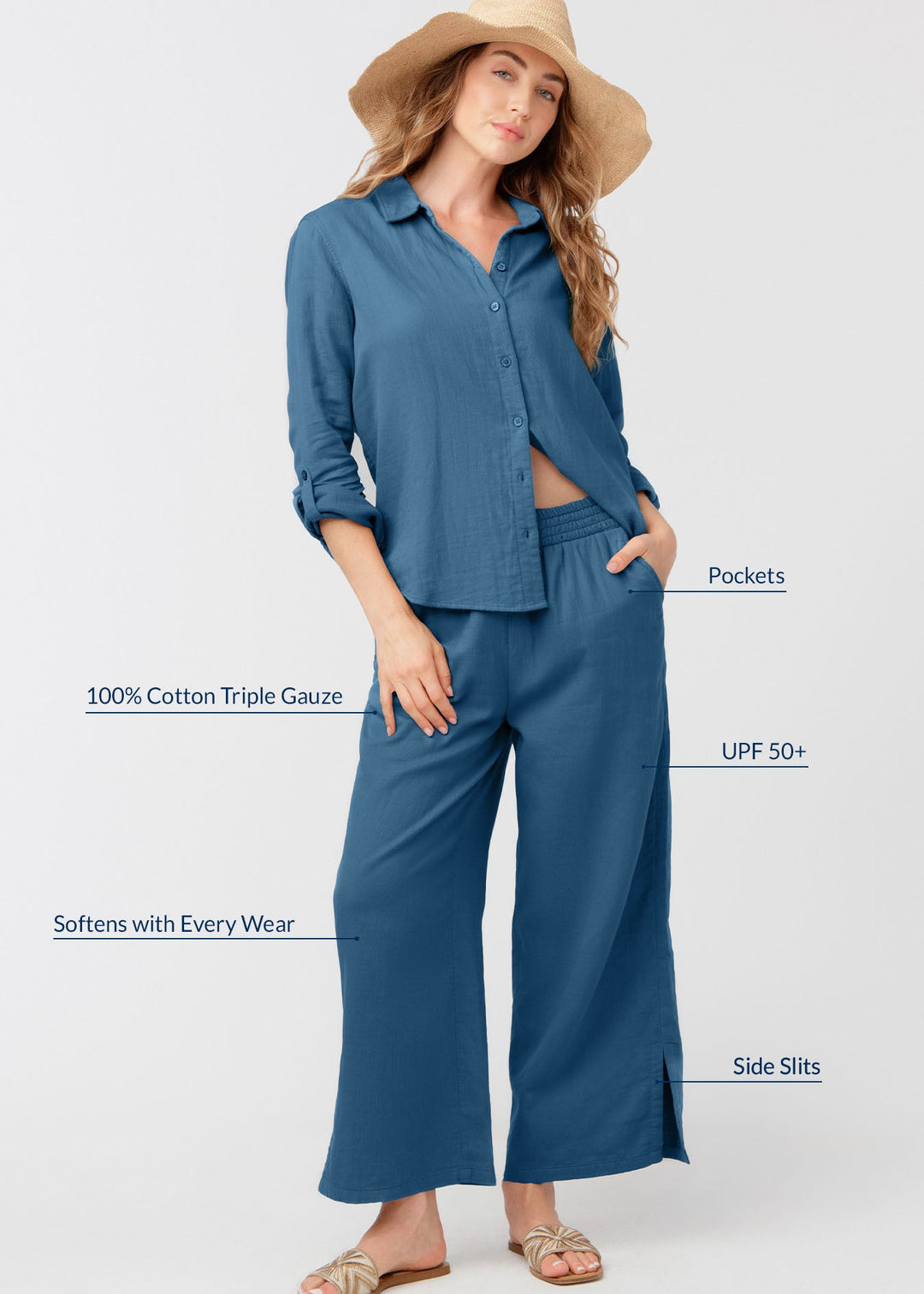 Harbor Gauze Travel Pant