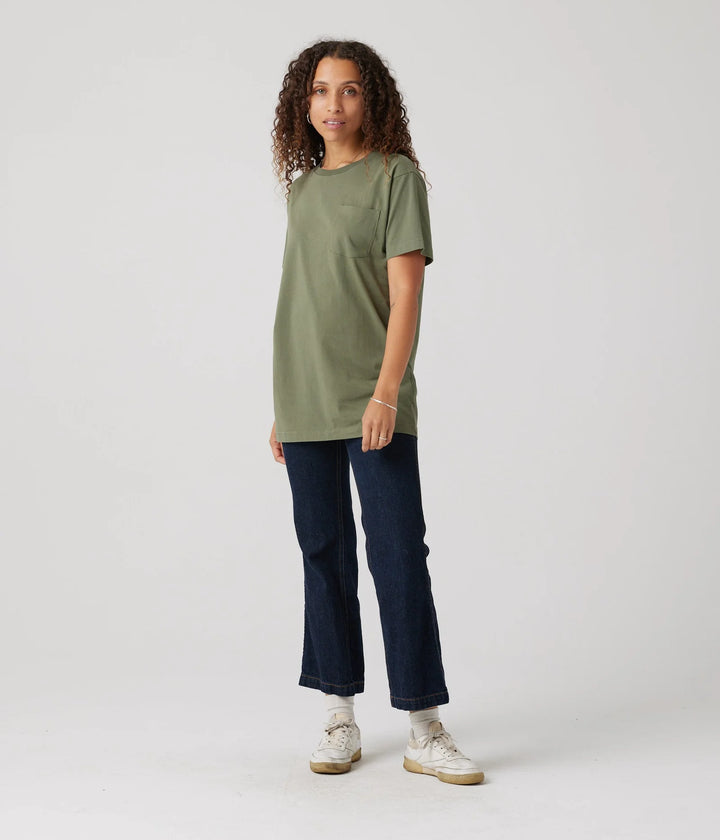 Unisex Pocket Crewneck Short Sleeve