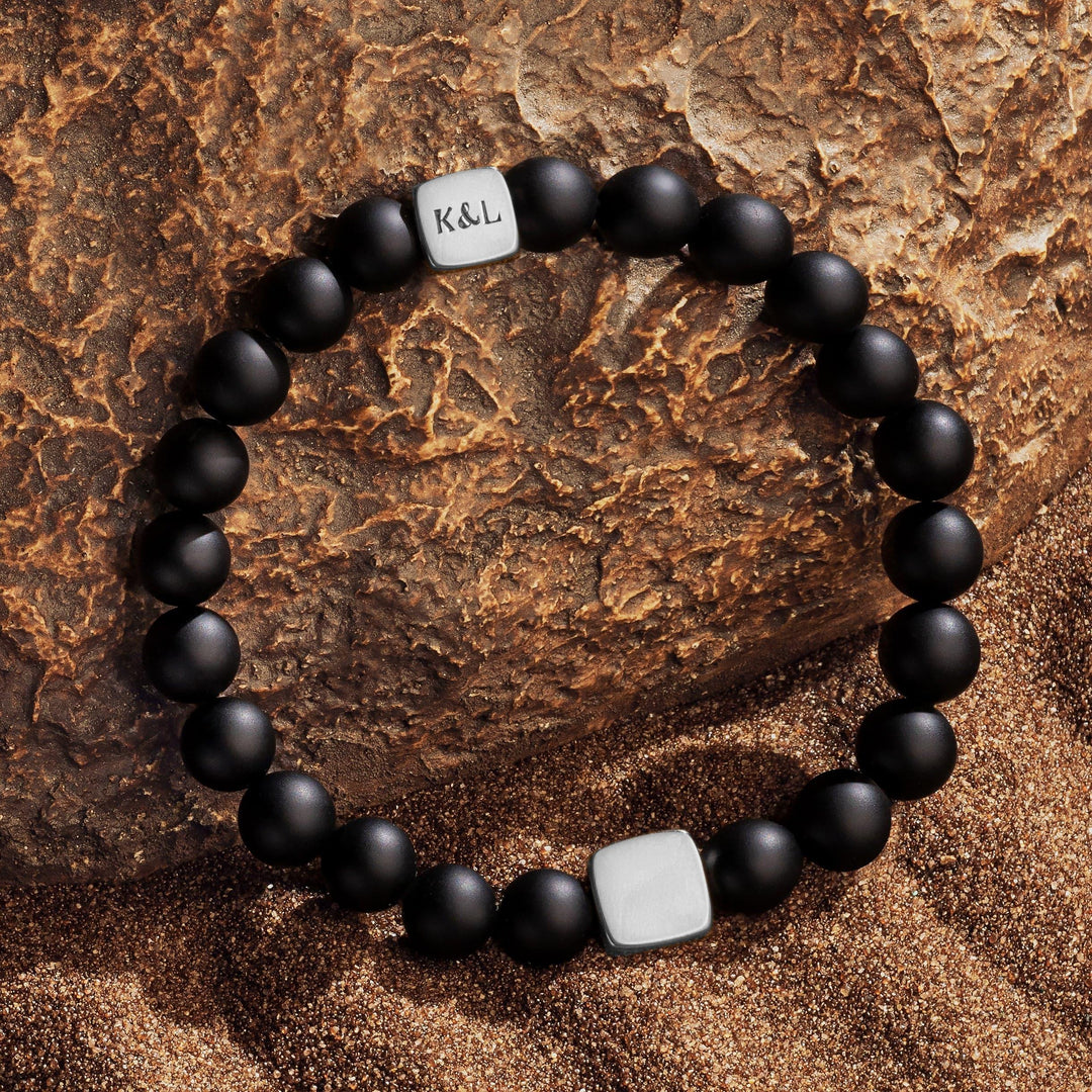 Powerful Vibrations Matte Onyx Bracelet