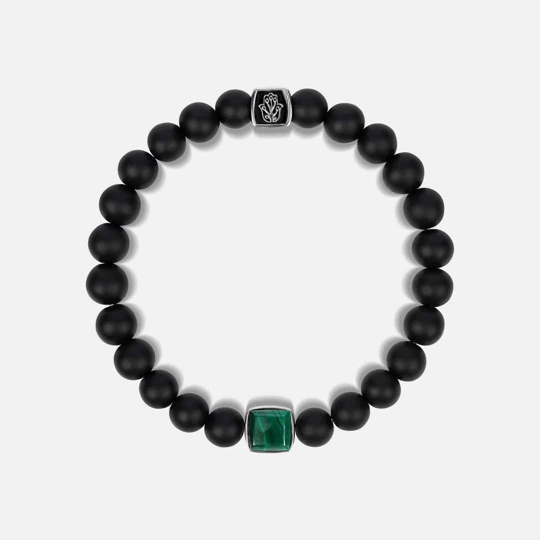 Abundant Positivity Onyx Malachite Bracelet