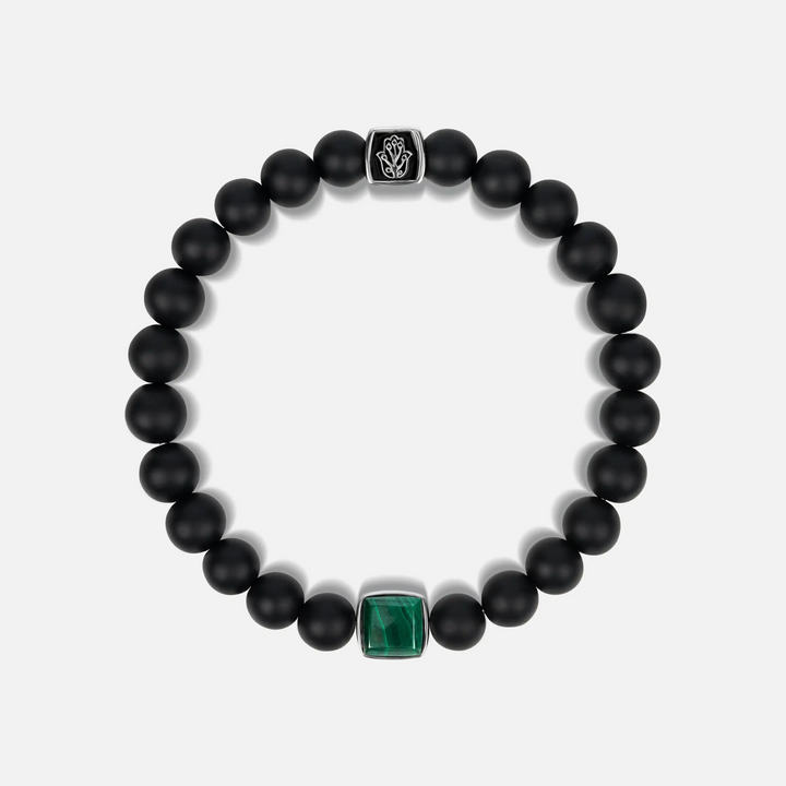 Abundant Positivity Onyx Malachite Bracelet