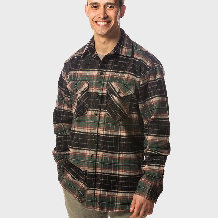 Men's Classic Flannel Shirt - Earth