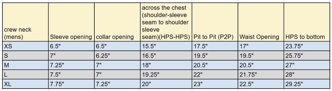 Men's Organic Crew Neck - Beige