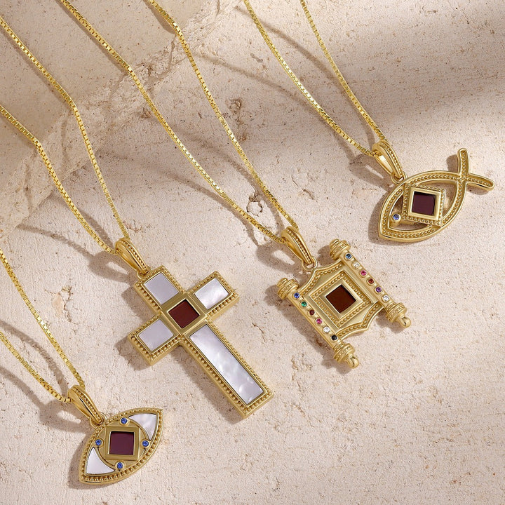 Illuminated Vision Sapphire Torah Nano Chip Necklace