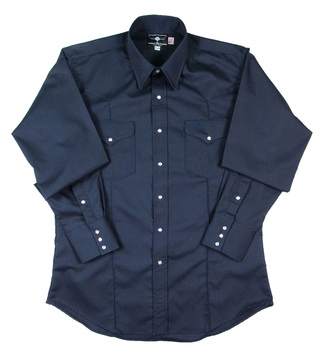 Professional Navy Blue - Long Sleeve - Snaps