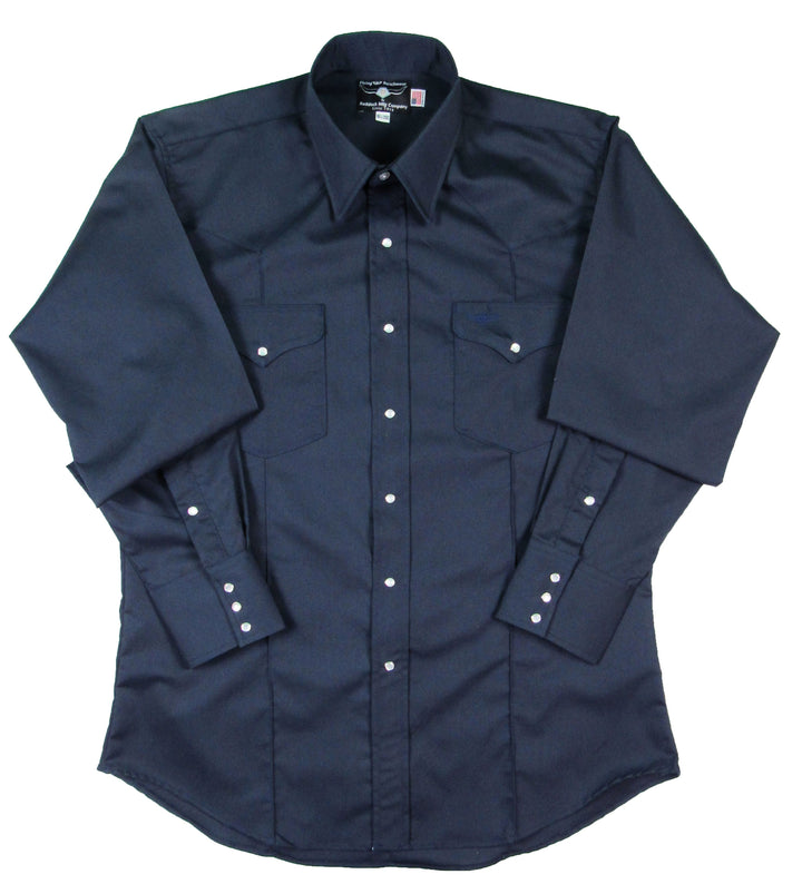 Professional Navy Blue - Long Sleeve - Snaps