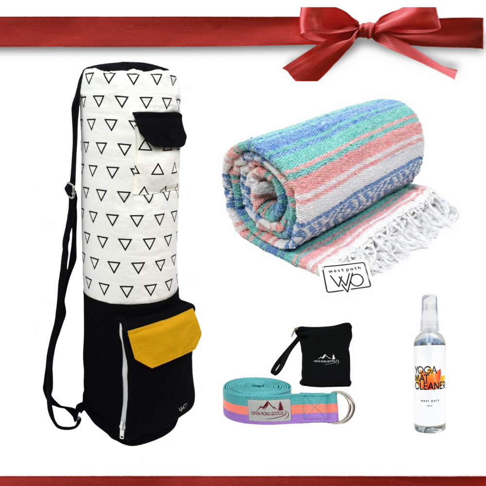 Yoga Gift Set - Bag, Blanket, Strap, & Cleaner