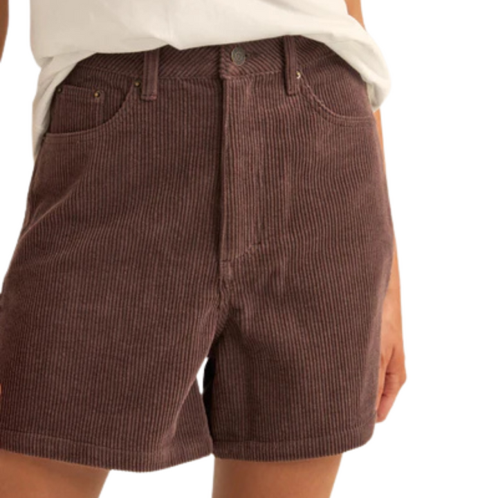 Escape Corduroy Short - Chocolate