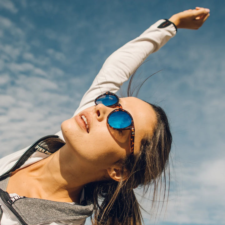 Dipsea Tortoise Aqua Polarized Sunglasses