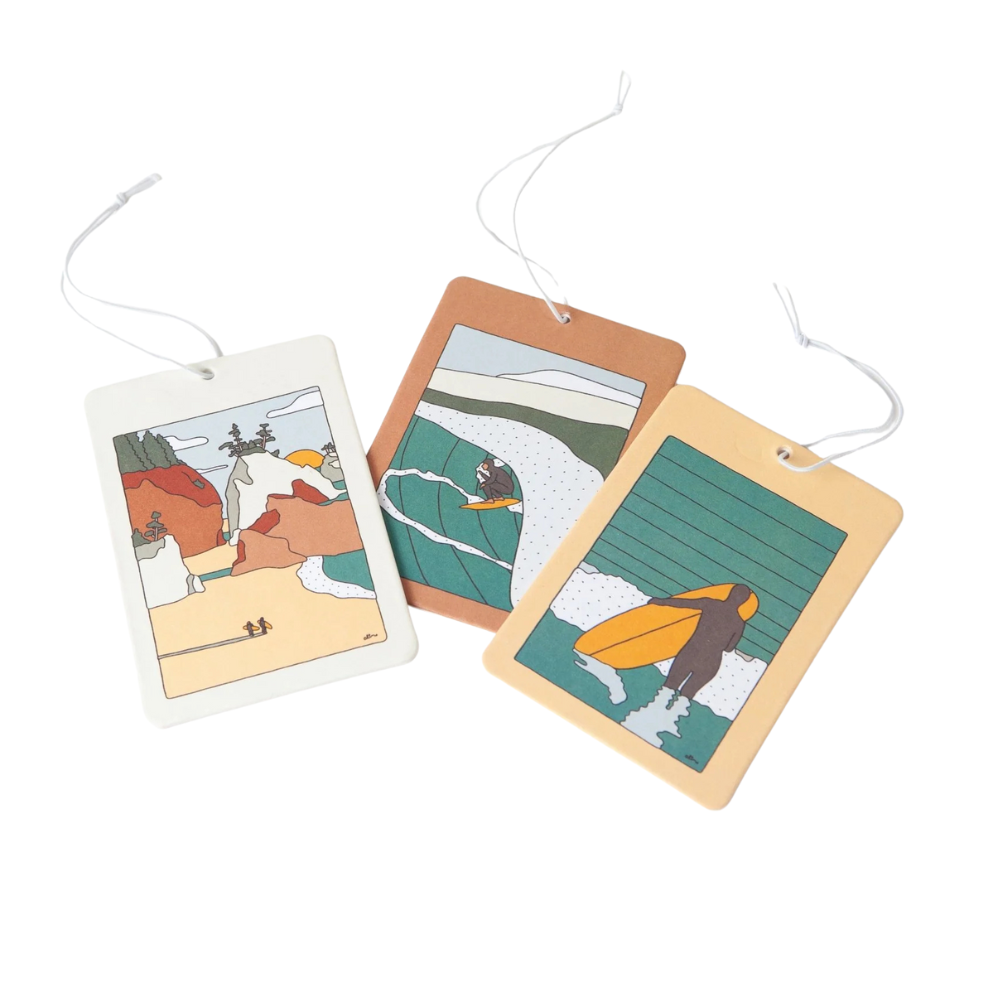 Surfing Air Fresheners - Pack of 3