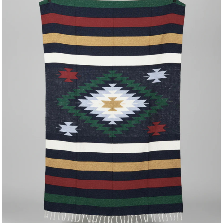 Cabo Azul Mexican Diamond Blanket