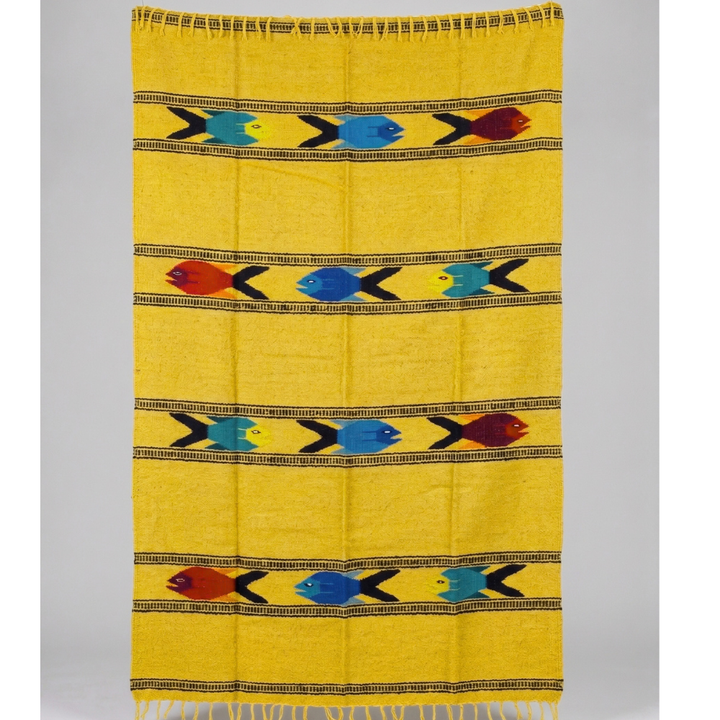 Yellow Baja Fish Blanket